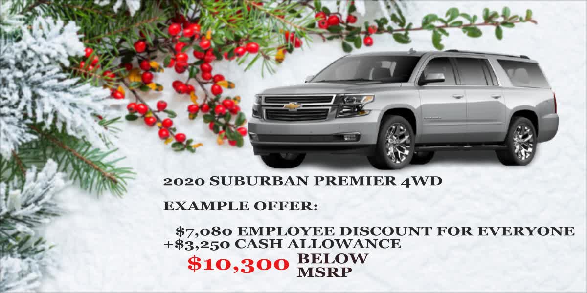 Chevrolet Suburban Employee Discount Ad