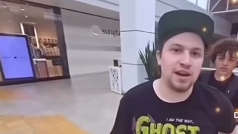 Guy knocks bully out in the mall