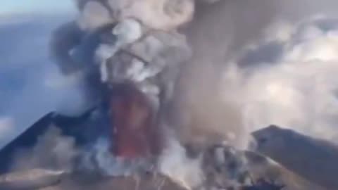 Huge eruption of Mount Etna volcano in Sicily, Italy 4/7/2024