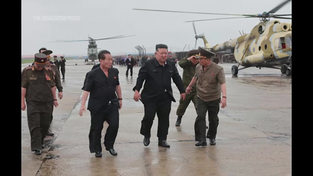 Flooding in North Korea: State media photos show Kim Jong Un supervising evacuation work