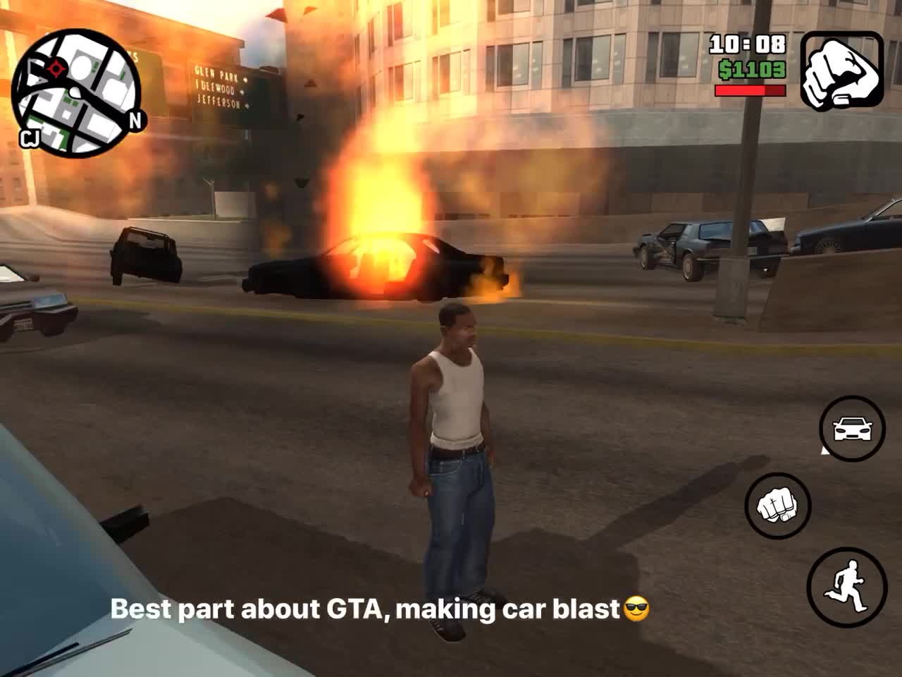 GTA car blast