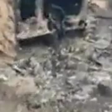 Lugansk - damaged vehicles