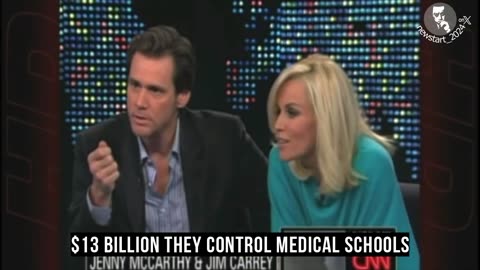 Jenny McCarthy and Jim Carrey on "Larry King Live" discussing vaccines and autism