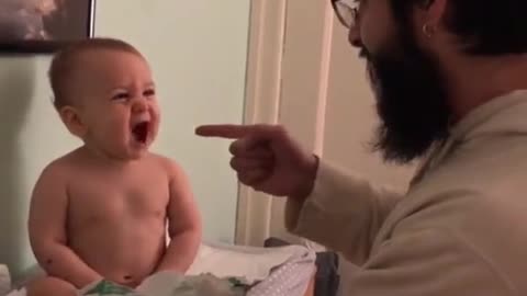 adorable cute baby singing McDonald's