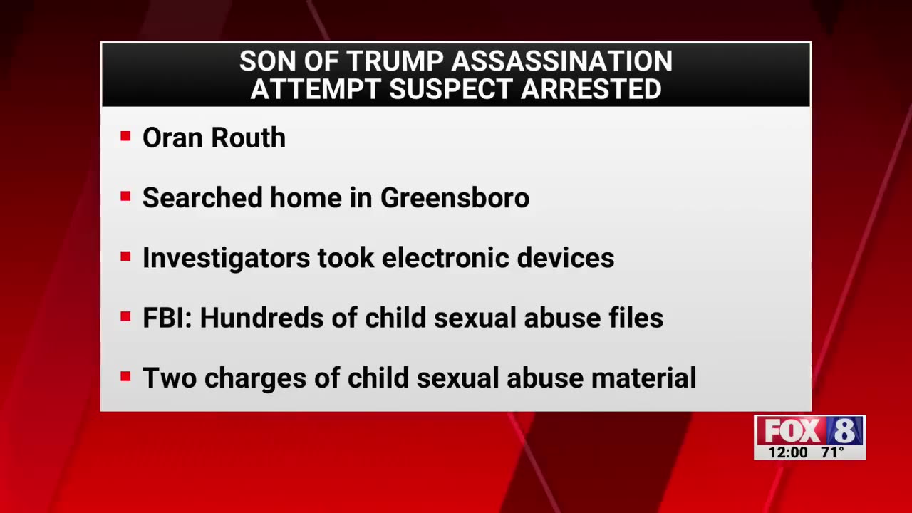 Son of Donald Trump assassination attempt suspect Ryan Routh arrested