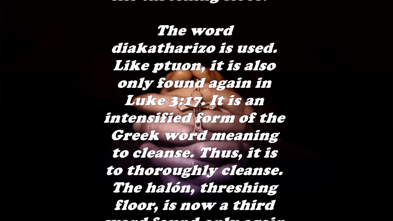 The Book of Matthew 3:12 - Daily Bible Verse Commentary