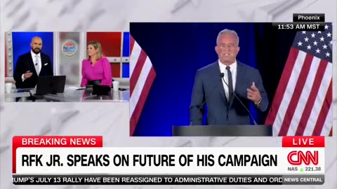 CNN cut away from RFK Jr's speech as he was explaining how the DNC rigged the primary, replaced their candidate with one who didn't receive a single vote