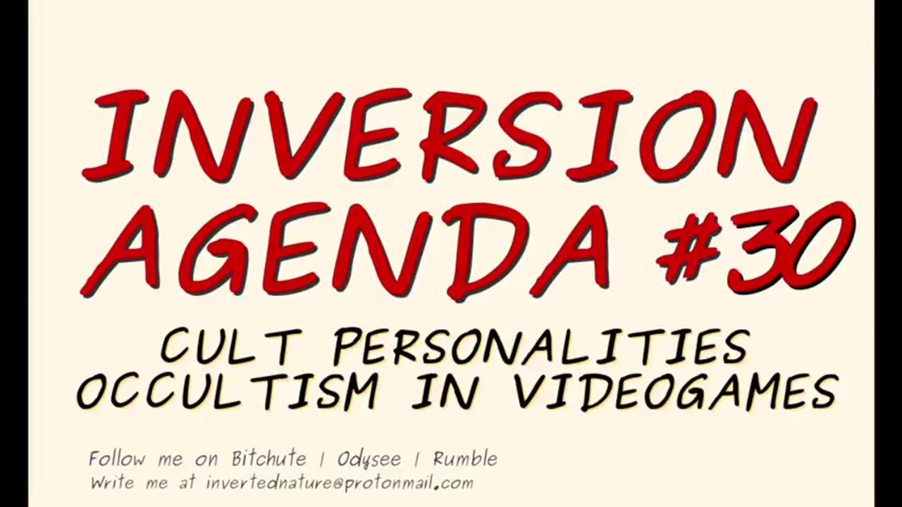 Inversion Agenda #30 - Cult Personalities and Occultism in Videogames (mirror)