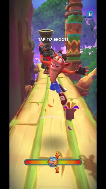 Frosty Lab Assistant Battle Run Gameplay On The Great Gate - Crash Bandicoot: On The Run!