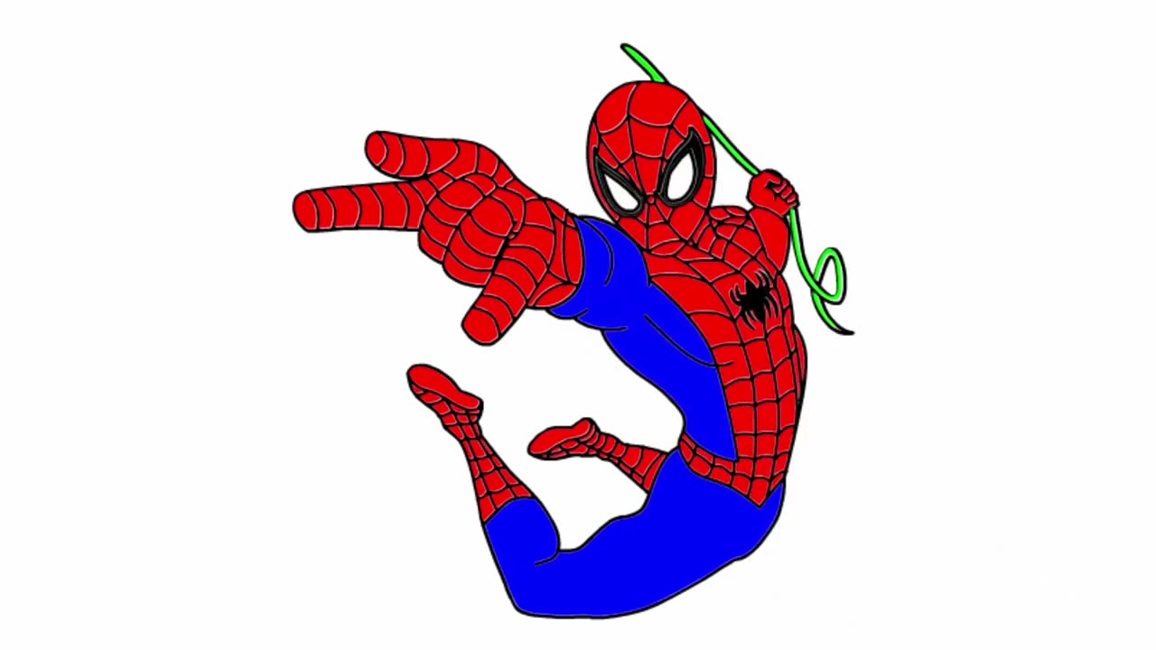 How to Draw Spiderman Easy Step by Step and Coloring for Beginners