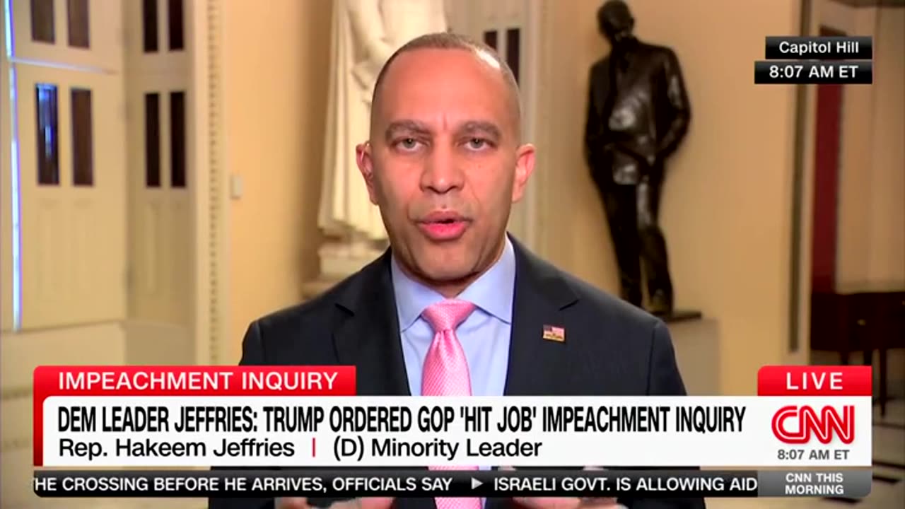 House Minority Leader Hakeem Jeffries Says Democratic Colleague Is 'Dead Wrong'