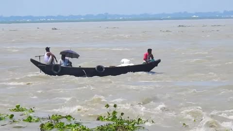 The trawler fell into the base of three rivers in Chandpur and saved for a short time