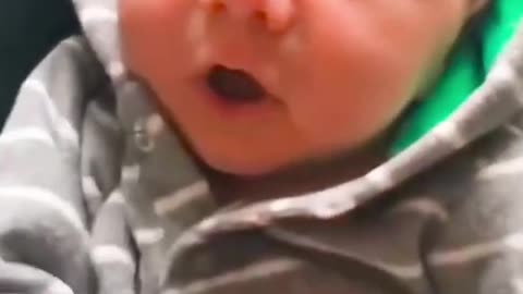 Funny baby sneezing moments