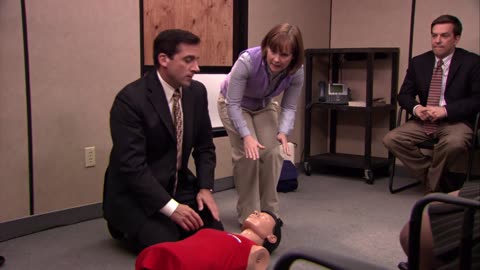 First aid fail the office us . Comedy scene.