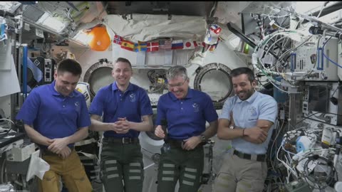 Expedition 69 NASA’s SpaceX Crew-6 Talks with Media Before Station Departure