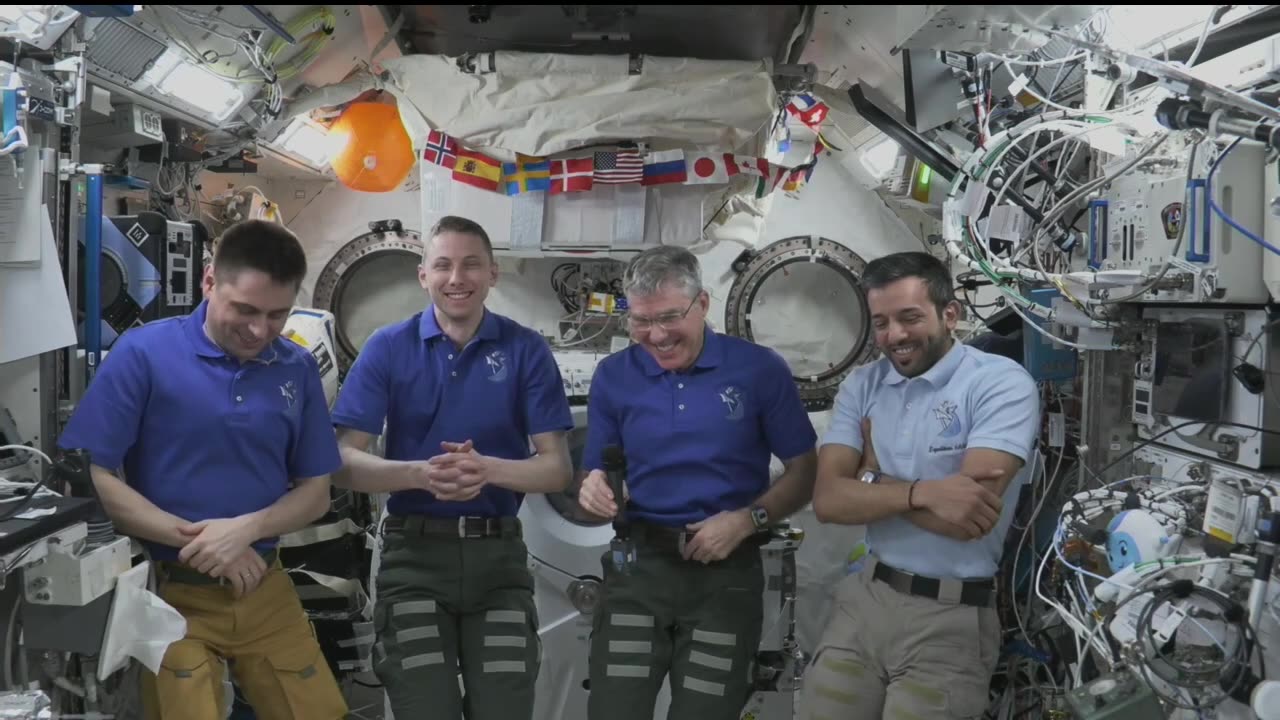 Expedition 69 NASA’s SpaceX Crew-6 Talks with Media Before Station Departure