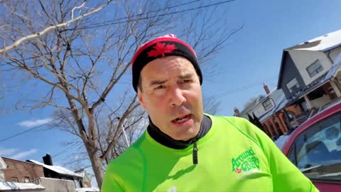 VIDEO 1 DE 2 WEST TORONTO, 6 DE FEBRERO, 2022 CON -2 C (Recorrido 8.27 Kms)
