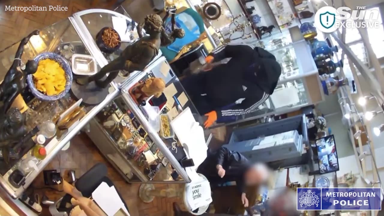 Masked robbers attack ITV star with HAMMERS after storming shop in violent £200,000 raid