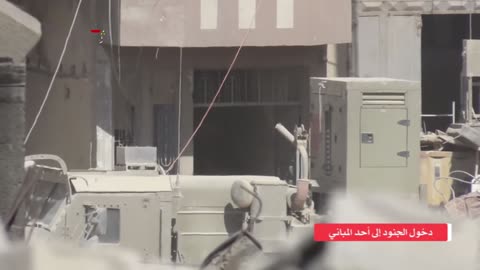 A number of enemy soldiers inside a building and targeting them with a “TBG” shell east of Jabalia