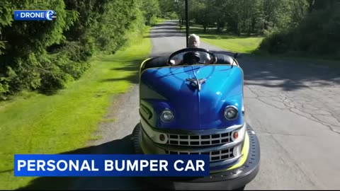 A Pennsylvania Man Took A Unique Project~He Combined A Theme Park Staple With A Motorcycle And A Chevy Thus Creating A Roadworthy Bumper Car