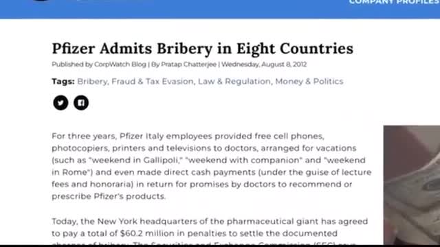 Pfizer will have no immunity if fraud is proven.