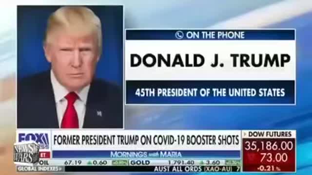 TRUMP COMES OUT AGAINST THE BOOSTER
