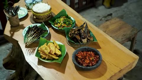 Cooking at home in the village