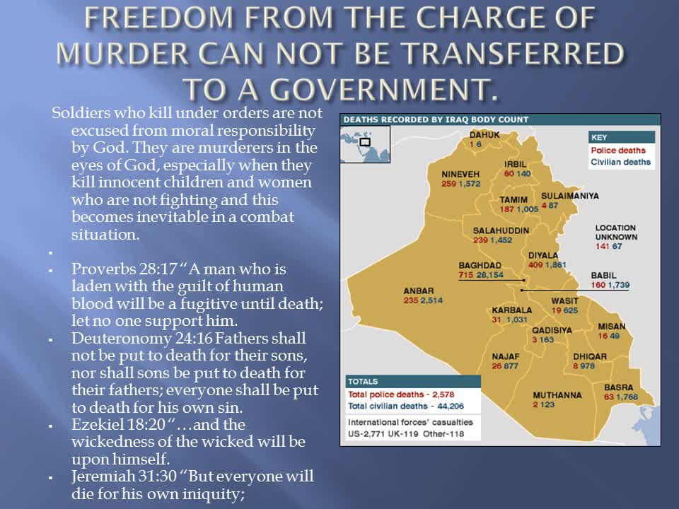 The top ten reasons Christians cannot go to war