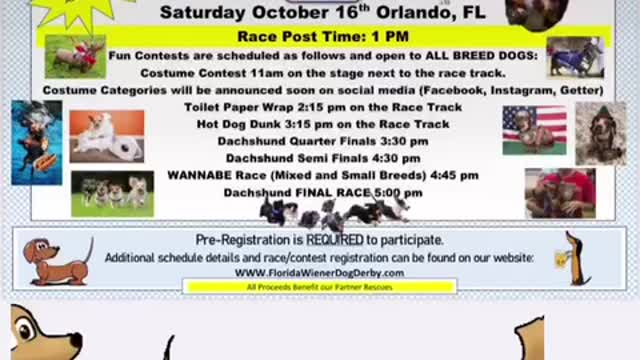 Fun spot orlando scary wiener dog race 10-16-21