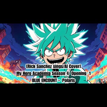 [Rick Sanchez sings/AI Cover] My Hero Academia Season 4 Opening 1 BLUE ENCOUNT - Polaris