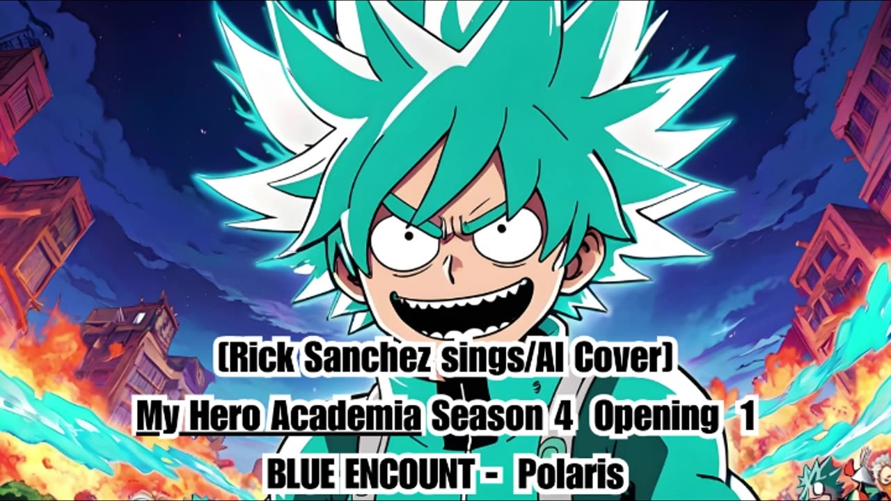 [Rick Sanchez sings/AI Cover] My Hero Academia Season 4 Opening 1 BLUE ENCOUNT - Polaris