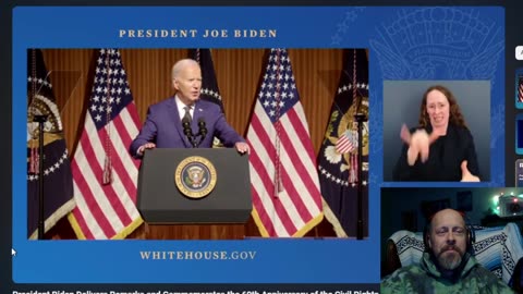 frosty pepper reviews: Biden's big boy 60th year civil rights address. Spews bs inbetween mumbles