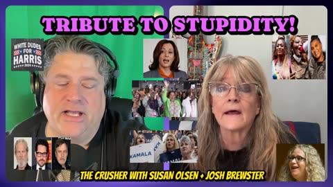 Tribute to Stupidity! Kamala Harris (short clip from The Crusher Podcast)