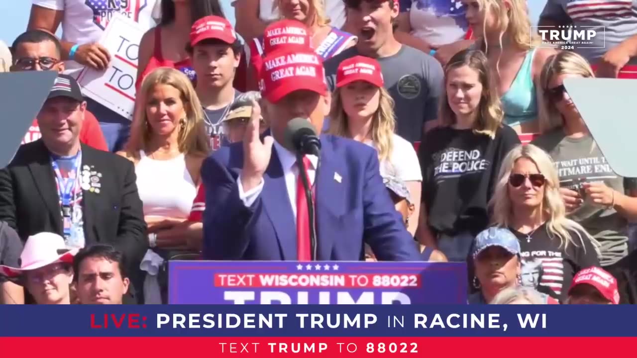 Trump Rally in Racine, WI