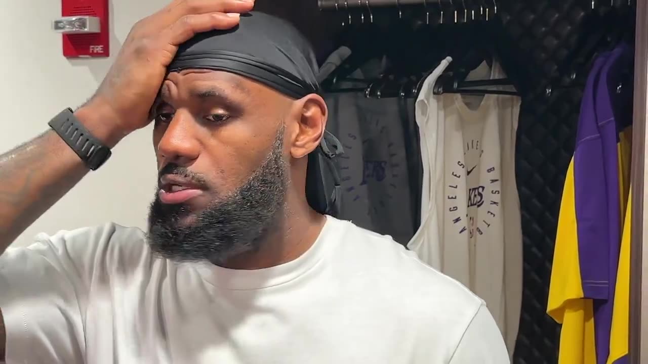 LeBron James postgame media availability after win over the Suns