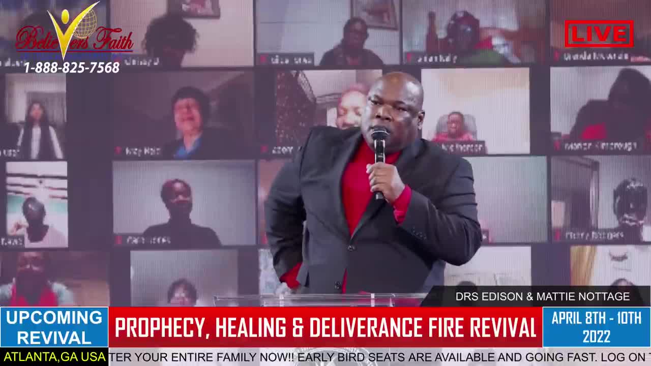 TAKING IT BY FORCE-PROPHETIC REVIVAL (DAY 694) -APOSTLE EDISON & PROPHETESS DR. MATTIE NOTTAGE