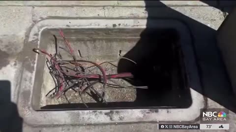 San Jose - thieves stole copper cables from street-lights and plunged the city into darkness!