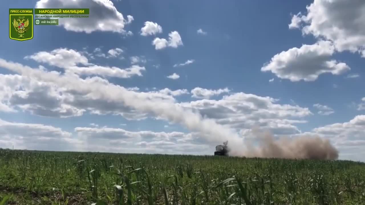 Combat work of the air defense of the NM LPR on the Ukrainian🇺🇦 drone