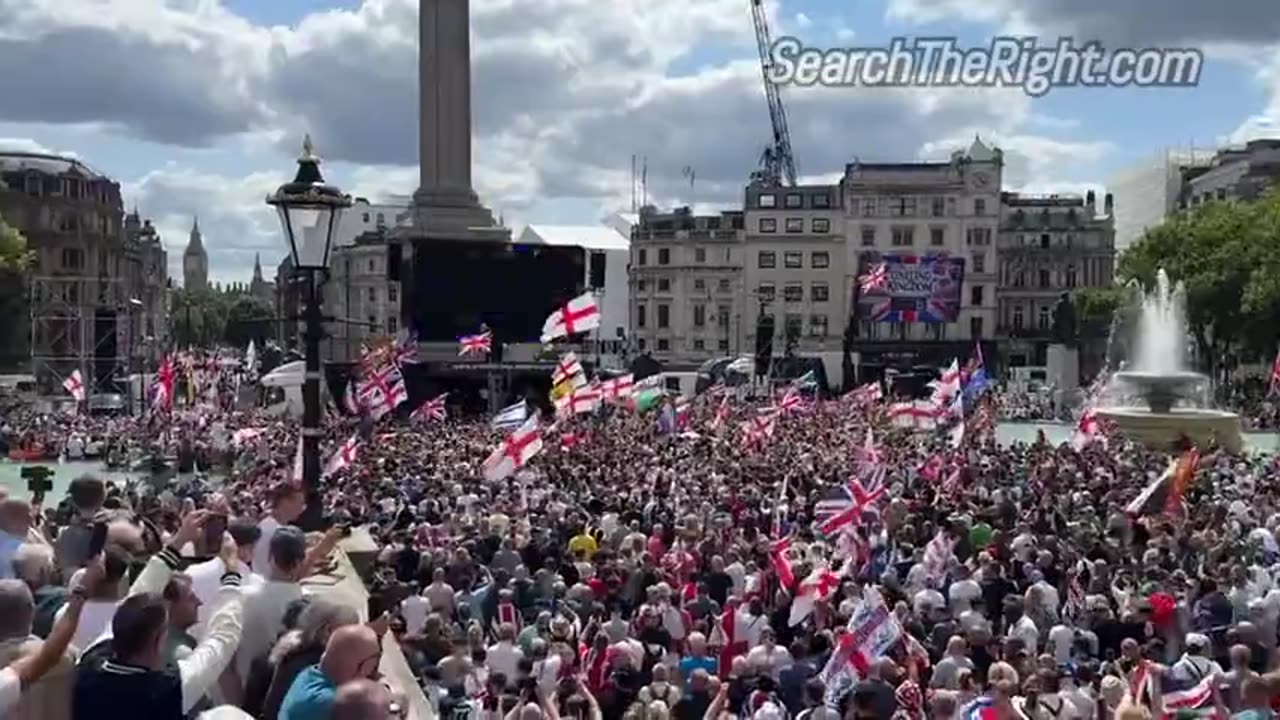 British Patriots out protesting the mass invasion of illegal immigrants