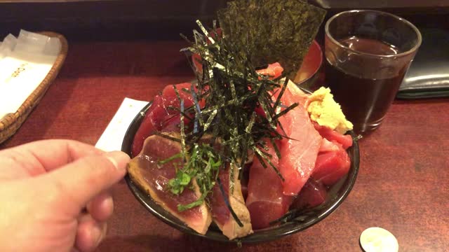 Japanese Tuna Sashimi Rice