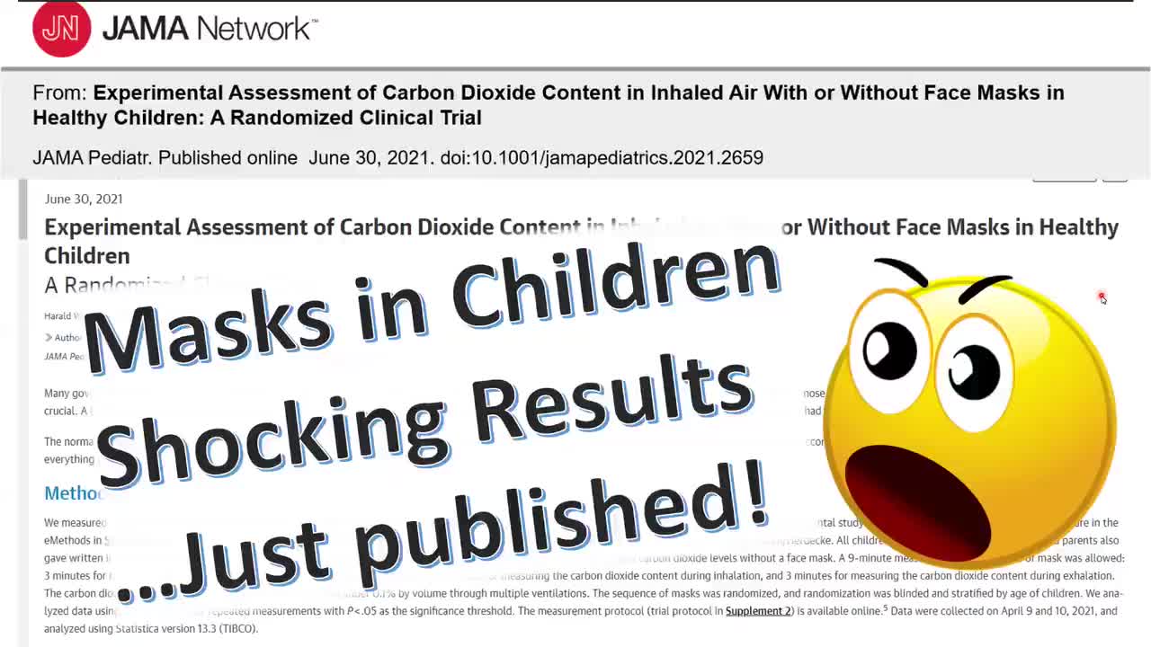 Study from JAMA on masks for kids. Not good news.