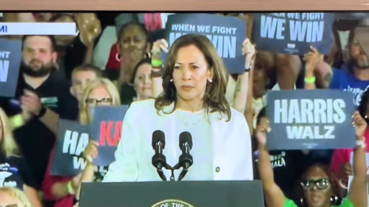 Kamala Gets Heckled- Trump Not Part of Project 2025- Trump's is Agenda 47-She LIED