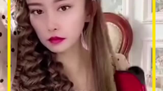 Full hair with beautiful curls