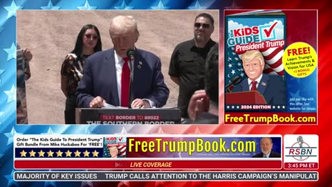 WATCH: President Trump's Full Remarks at Southern Border in Cochise County, AZ - 8/22/24