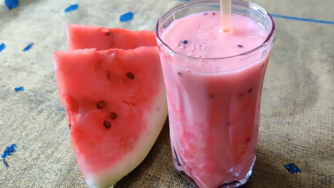 Watermelon smoothie,How To make watermelon mlikshake