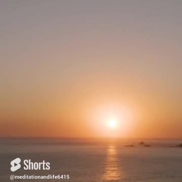 Calm Music with Sunset Scenery #ytshorts #shorts #meditation #relaxing #nature #piano #soothing
