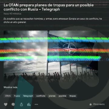 La OTAN prepara tropas para un posible conflicto con Rusia
