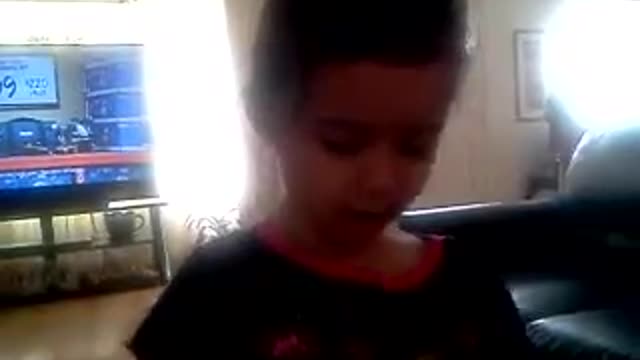 My baby tells me about her story.