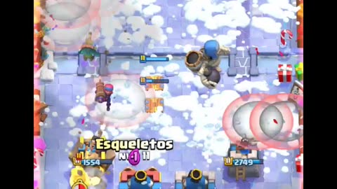 Pelea de bolas de nieve #clashroyale