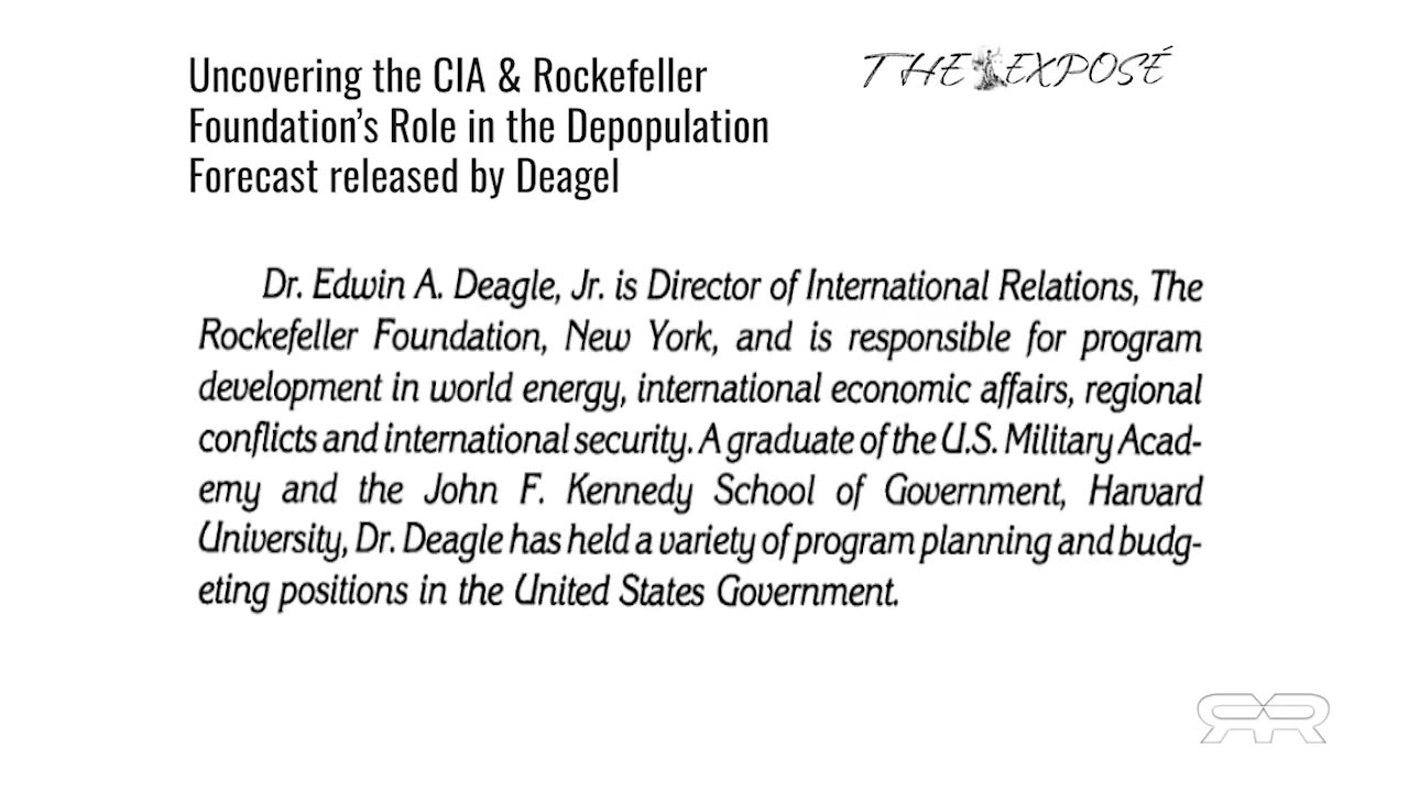 Rockefeller CIA Connections to Deagel Depopulation Forecast